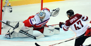Foto: Latvijas hokeja valstsvienība "Prāga 2015"