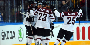 Foto: Latvijas hokeja valstsvienība "Prāga 2015"