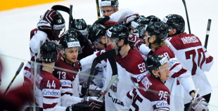 Foto: Latvijas hokeja valstsvienība "Prāga 2015"