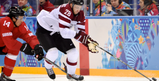 Latvijas hokeja valstsvienība "Soči2014"