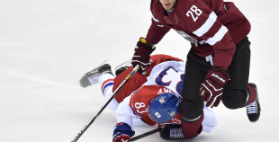 Latvijas hokeja valstsvienība "Soči2014"