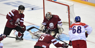 Latvijas hokeja valstsvienība "Soči2014"