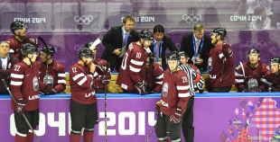 Latvijas hokeja valstsvienība "Soči2014"