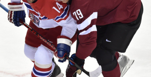 Latvijas hokeja valstsvienība "Soči2014"