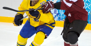 Latvijas hokeja valstsvienība "Soči2014"