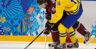 Latvijas hokeja valstsvienība "Soči2014"