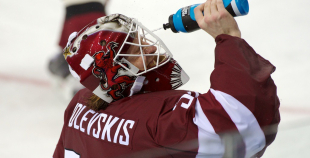 Latvijas hokeja valstsvienība "Soči2014"