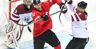 Latvijas hokeja valstsvienība "Soči2014"