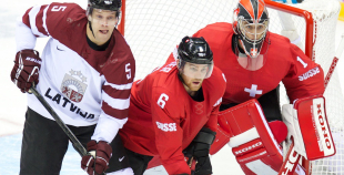 Latvijas hokeja valstsvienība "Soči2014"