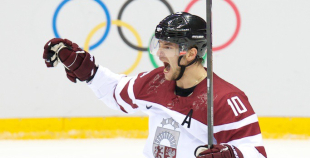 Latvijas hokeja valstsvienība "Soči2014"