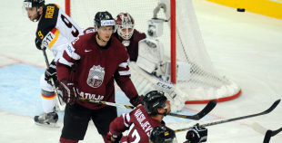 Latvijas hokeja valstsvienība "Minska2014"