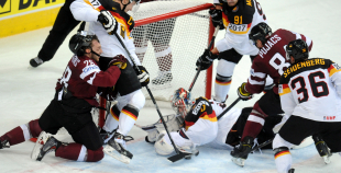 Latvijas hokeja valstsvienība "Minska2014"