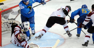 Latvijas hokeja valstsvienība "Minska2014"