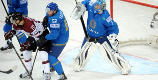 Latvijas hokeja valstsvienība "Minska2014"