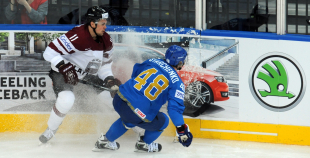 Latvijas hokeja valstsvienība "Minska2014"