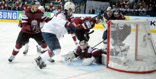 Latvijas hokeja valstsvienība "Minska2014"