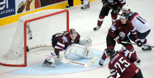 Latvijas hokeja valstsvienība "Minska2014"