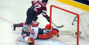 Latvijas hokeja valstsvienība "Minska2014"