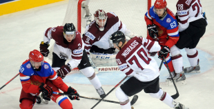 Latvijas hokeja valstsvienība "Minska2014"