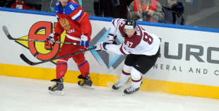 Latvijas hokeja valstsvienība "Minska2014"