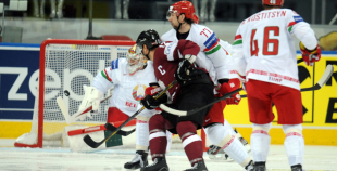 Latvijas hokeja valstsvienība "Minska2014"