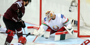 Latvijas hokeja valstsvienība "Minska2014"