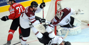 Latvijas hokeja valstsvienība "Minska2014"