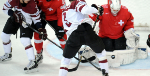 Latvijas hokeja valstsvienība "Minska2014"