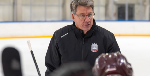 Latvijas izlases pirmais treniņš pirms "Deutschland Cup"