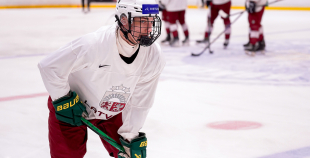 Latvijas U18 izlases treniņš pirms turnīra Slovākijā