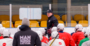 Latvijas U18 izlases treniņš pirms turnīra Slovākijā