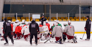 Latvijas U18 izlases treniņš pirms turnīra Slovākijā