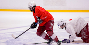 Latvijas U18 izlases treniņš pirms turnīra Slovākijā