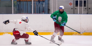 Latvijas U18 izlases treniņš pirms turnīra Slovākijā