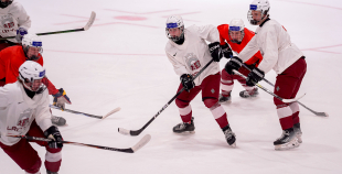 Latvijas U18 izlases treniņš pirms turnīra Slovākijā