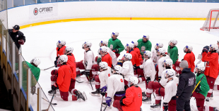 Latvijas U18 izlases treniņš pirms turnīra Slovākijā