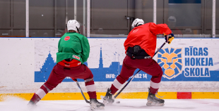 Latvijas U18 izlases treniņš pirms turnīra Slovākijā