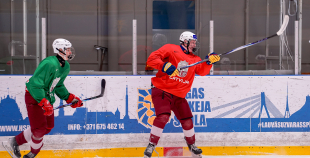 Latvijas U18 izlases treniņš pirms turnīra Slovākijā