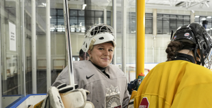 Latvijas U18 meiteņu hokeja izlases treniņš