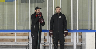 Latvijas U18 meiteņu hokeja izlases treniņš