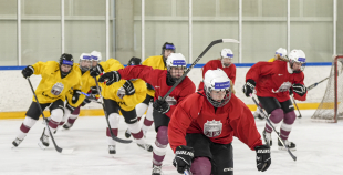 Latvijas U18 meiteņu hokeja izlases treniņš