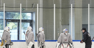 Latvijas U18 meiteņu hokeja izlases treniņš
