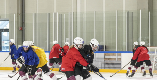 Latvijas U18 meiteņu hokeja izlases treniņš