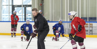 Latvijas U18 meiteņu hokeja izlases treniņš