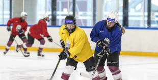 Latvijas U18 meiteņu hokeja izlases treniņš