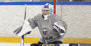 Latvijas U18 meiteņu hokeja izlases treniņš