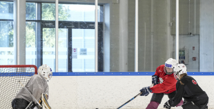 Latvijas U18 meiteņu hokeja izlases treniņš