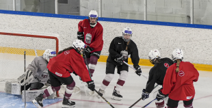Latvijas U18 meiteņu hokeja izlases treniņš