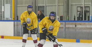 Latvijas U18 meiteņu hokeja izlases treniņš