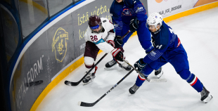 LHF Prezidenta kauss: Latvija "baltā" komanda - Francija U20 4:2